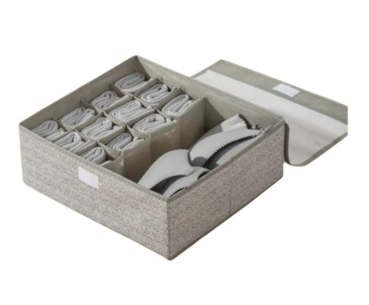 Caja Organizadora De Ropa Pegable Organizador Con Tapa 32x28