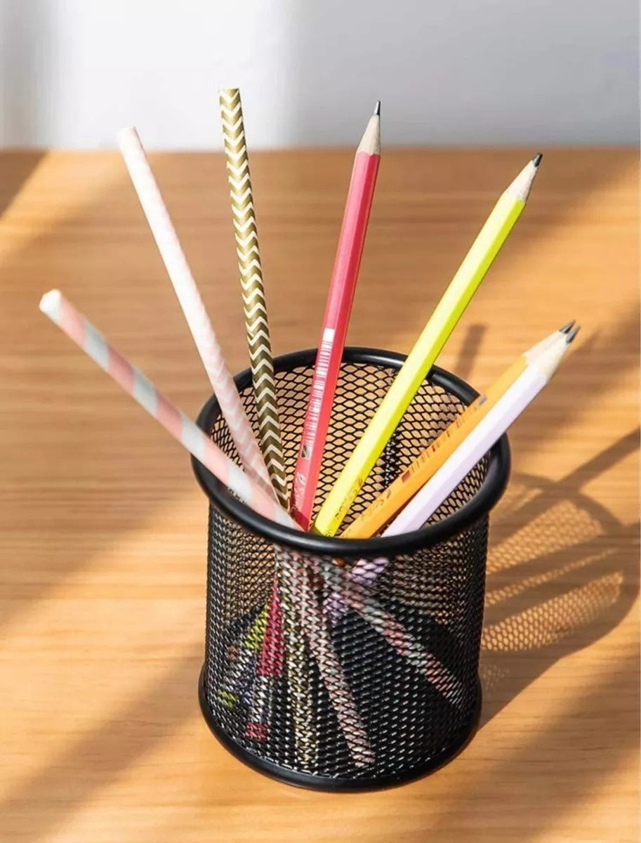 Porta Lapiz Rejilla Metalica Para Escritorio Organizador