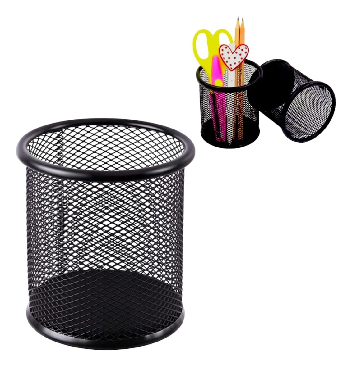 Porta Lapiz Rejilla Metalica Para Escritorio Organizador