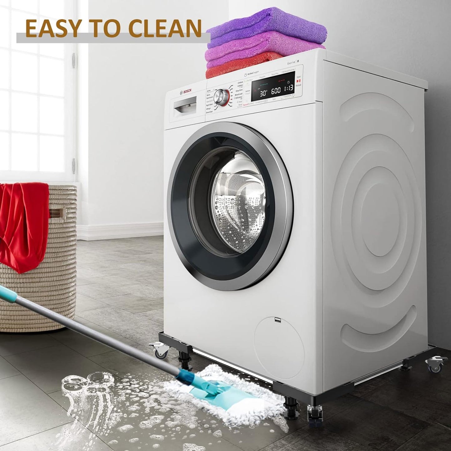 Base Ajustable Multiuso Ruedas Cocina Lavadora Refrigerador