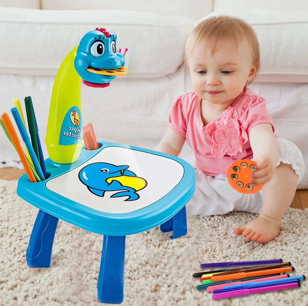 Mesa Magica Pizarra Led Niños Proyector Para Pintar Dibujar