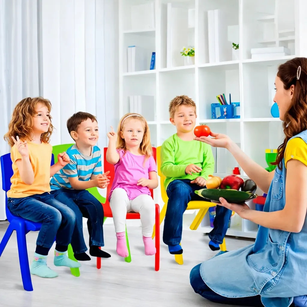 Silla Infantil Comedor Plastica Para Niños Tayronacl Jardin