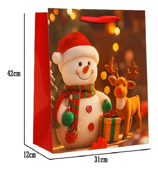 Bolsa De Regalo Navidad Grande Bolsa Navidad 42x31x12cm