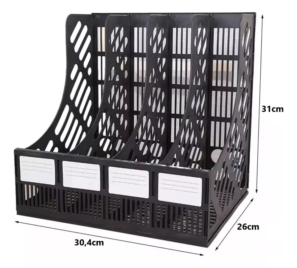 Organizador Revistero Archivador Vertical Escritorio 4pts.