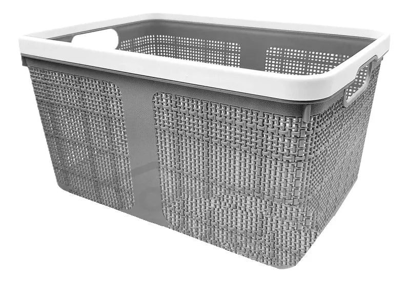 Canasto Plastico Caja Organizadora Cesta Rectangular