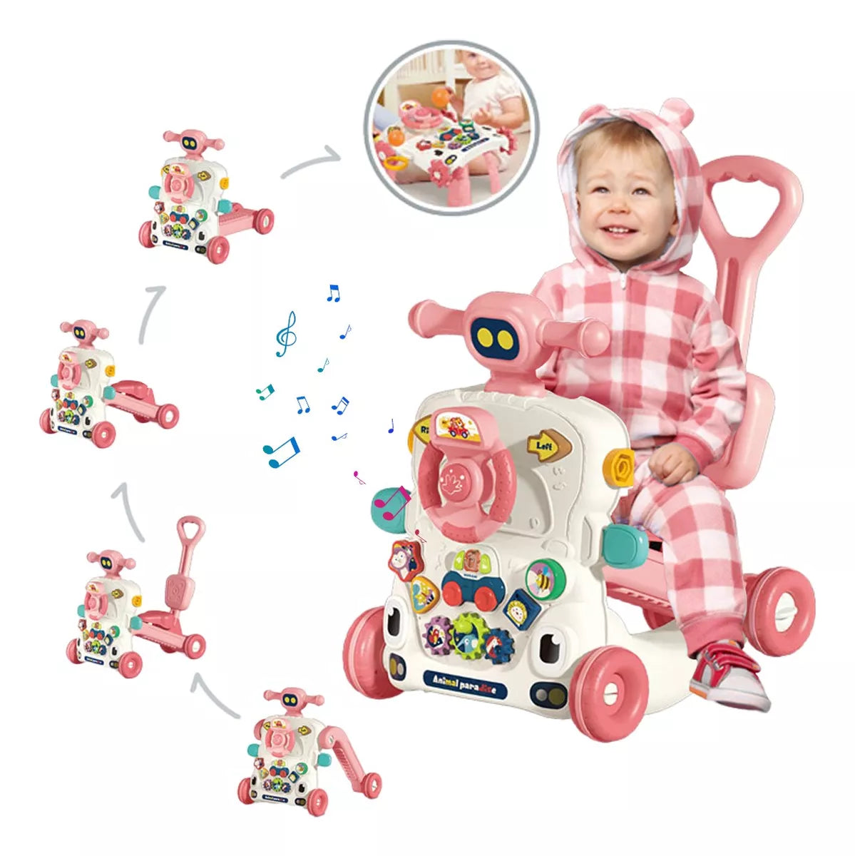 Caminadora Andadera Correpasillos Andador Bebe 6 En 1 Niños