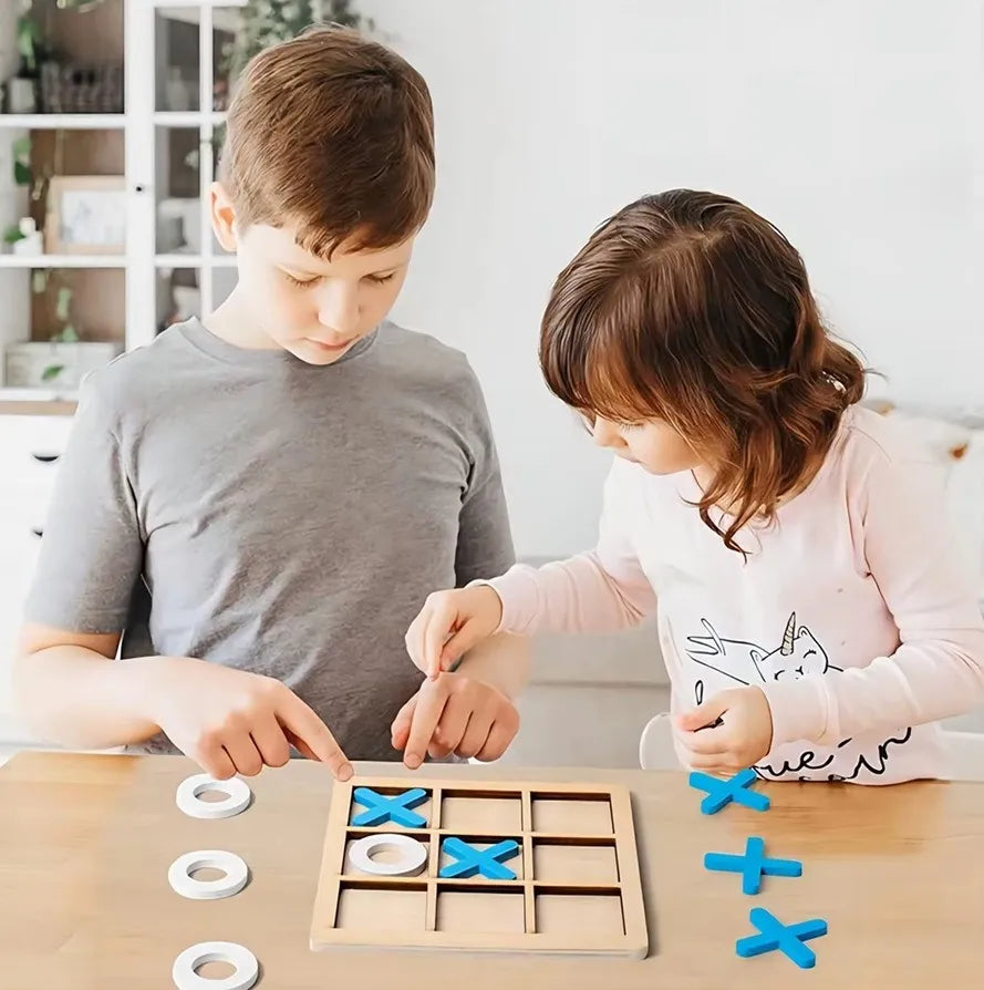Juego De Mesa Triki Tric Tac Juego De Mesa Gato Madera 22.5cm