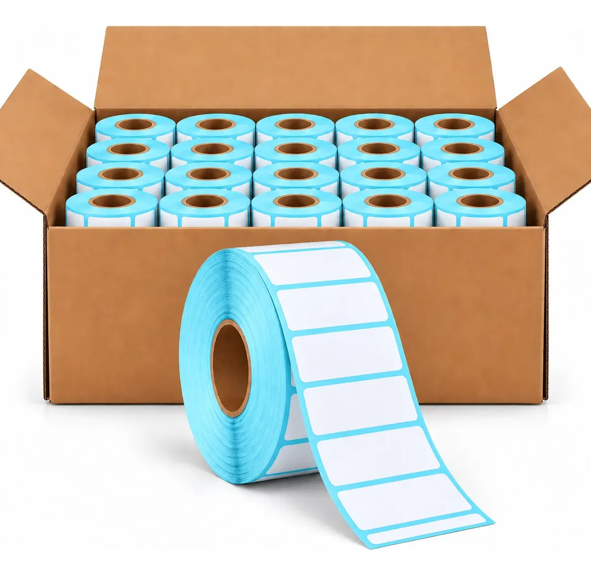 X50 Rollos Etiquetas Térmicas Autoadhesivas 30x20mm 1000 Unidades