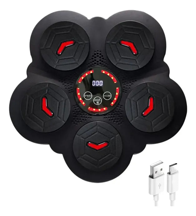 Maquina Boxeo Entrenamiento Bluetooth Panel De Boxeo Luces