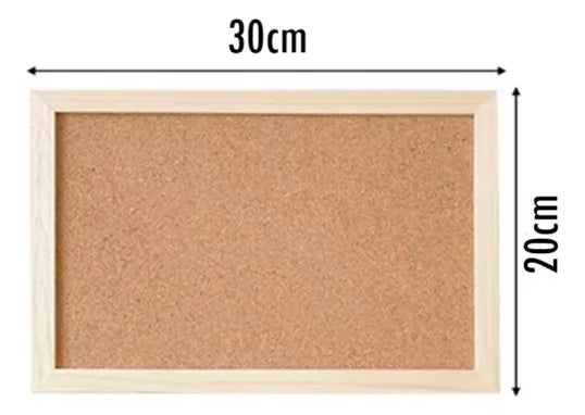 Pizarra Corcho Diario Mural Corcho Pizarra Corchos 30x20cm