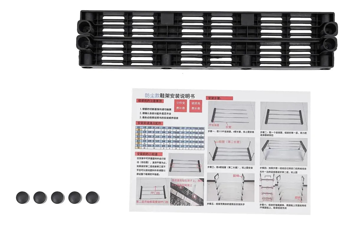 Mueble Zapatero Organizador Racks Zapatero 5 Niveles Armable