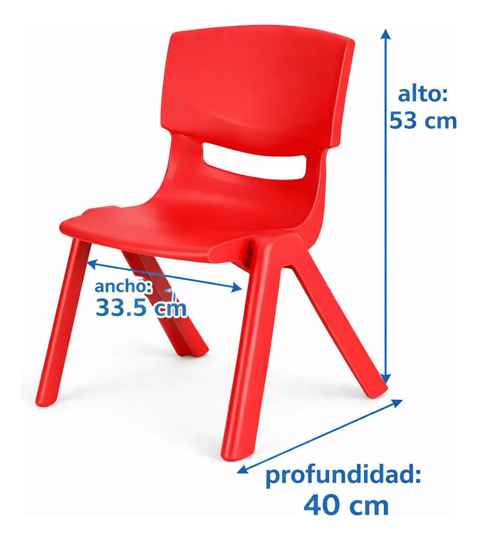 Silla Infantil Comedor Plastica Para Niños Tayronacl Jardin