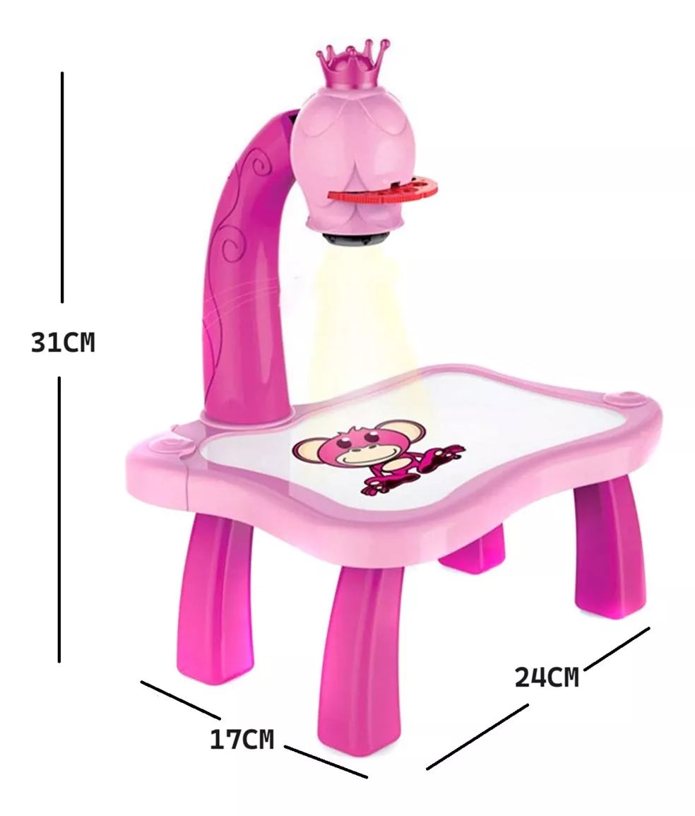 Mesa Magica Pizarra Led Proyector Para Pintar Dibujar Niños