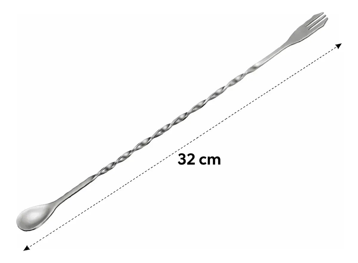 Cuchara Mezcladora Bar 32cm Acero Inoxidable Bartender