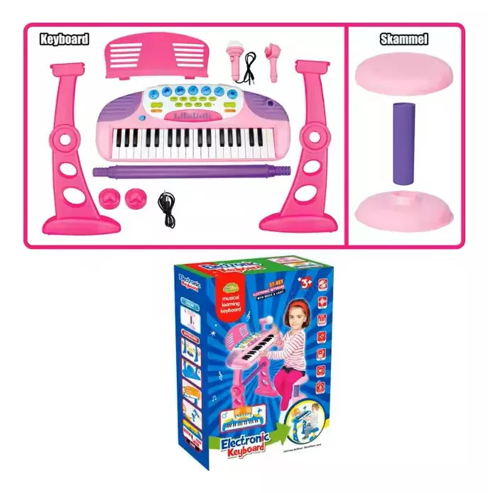 Piano Musical Infantil Teclado Musical 37teclas Soporte