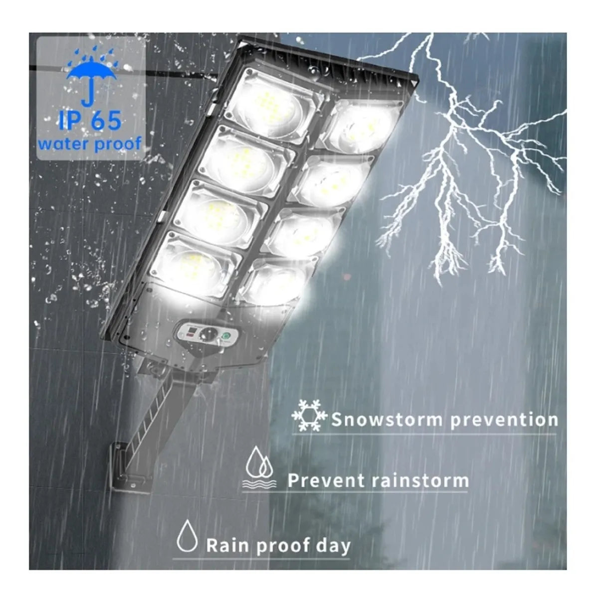 Foco Solar 200w Focos Solares Foco Led Exterior Con Sensor