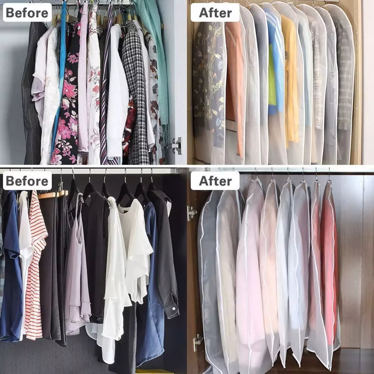 Funda Para Vestidos Trajes Ternos Chaquetas Abrigos 60x100cm