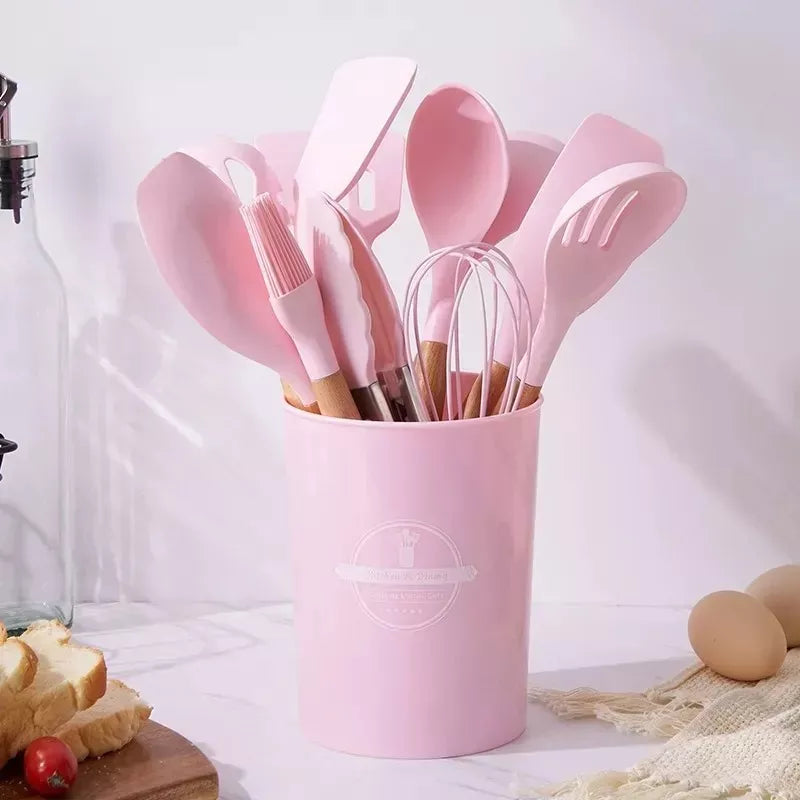 Set X12 Utensilios De Cocina Antiadherentes