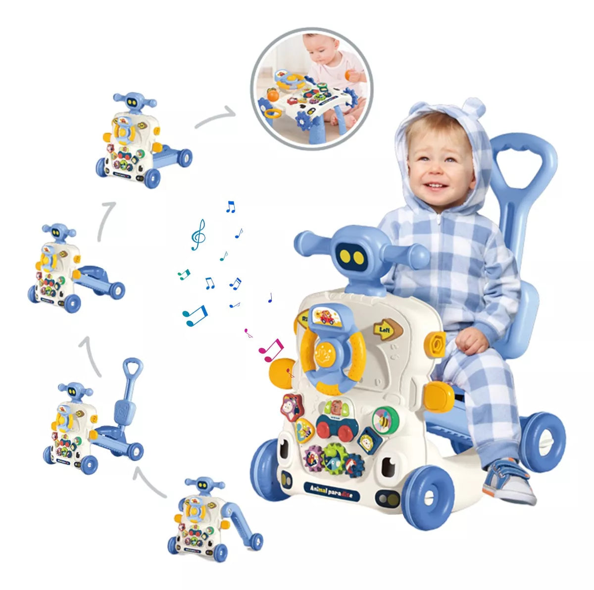 Caminadora Andadera Correpasillos Andador Bebe 6 En 1 Niños