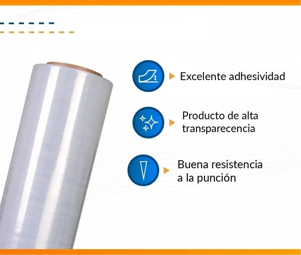 Rollo Alusa Film 5k Transparente Film Embalaje Industrial 5k