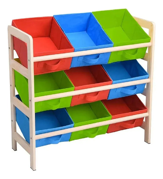 Estante Infantil Organizador De Juguetes Estante madera