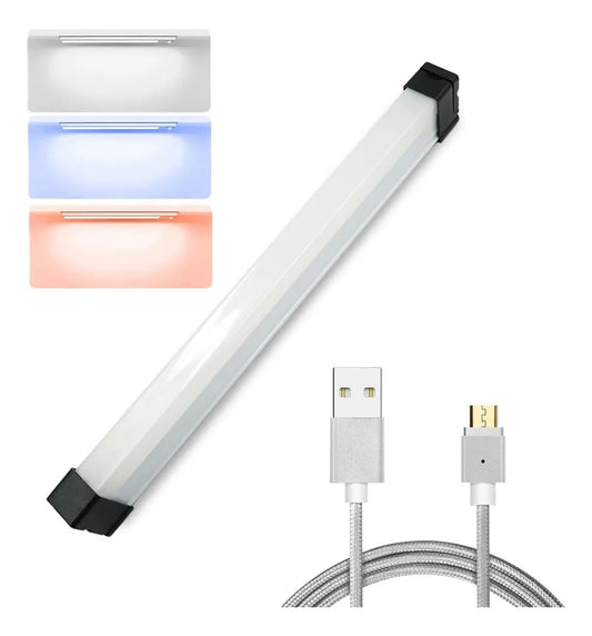 Lampara Barra Led Solar Emergencia Recargable Portatil Iman