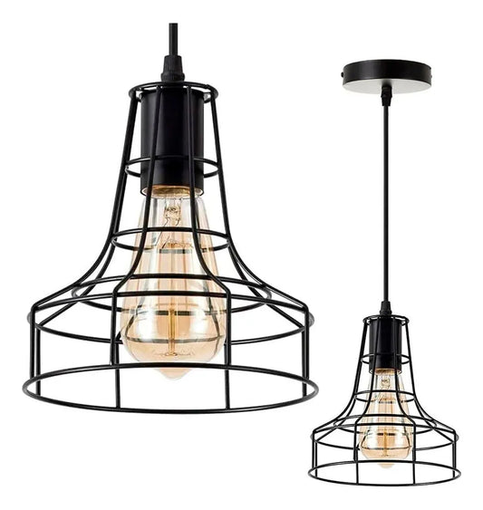 Lampara Colgante Negra Techo Moderno Lamparas Elegantes E27 Negro