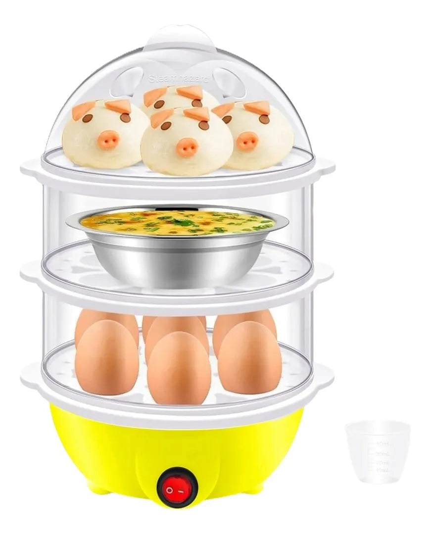 Cocedor De Huevos Electrico Hervidor De Huevos 3 Niveles