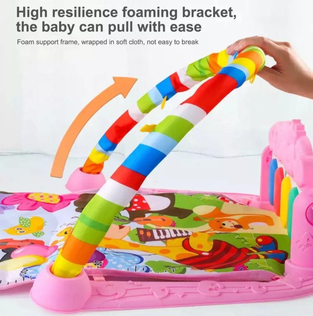 Gimnasio Para Bebé Con Accesorios Musical Alfombra Didactica