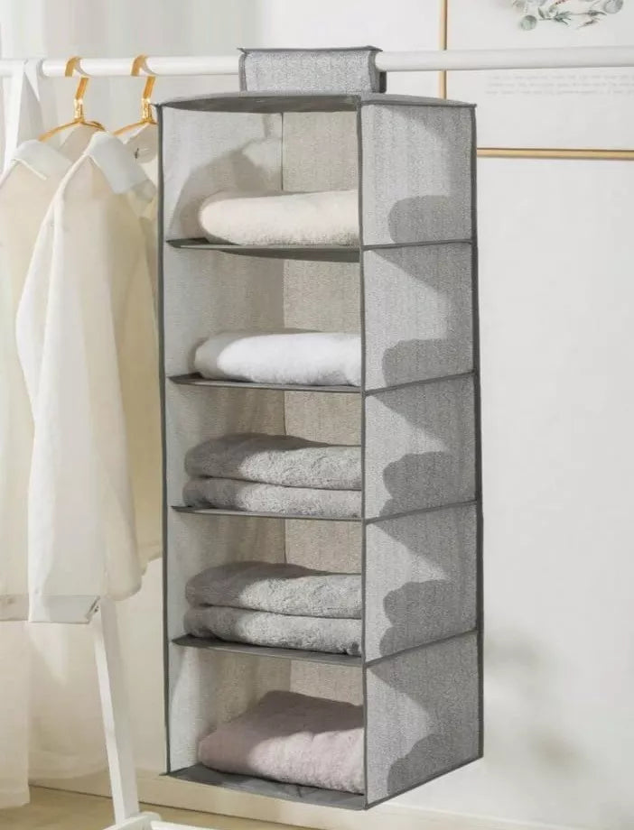 Organizador Colgante Plegable Almacenamiento Ropa 5 Niveles