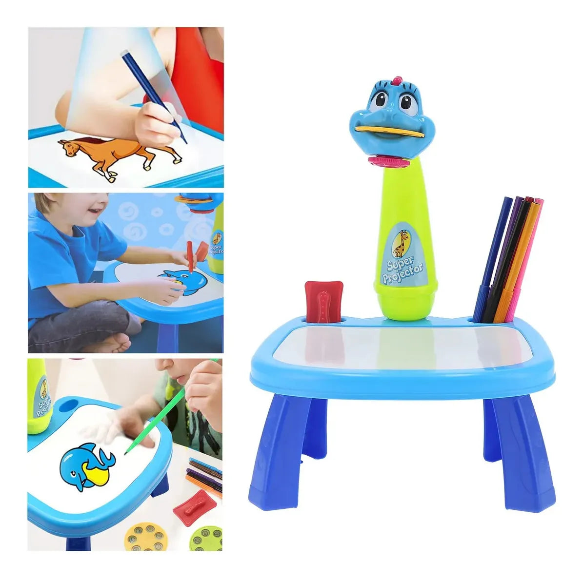 Mesa Magica Pizarra Led Niños Proyector Para Pintar Dibujar