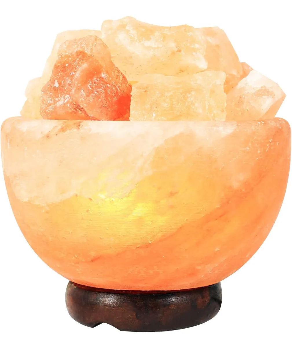 Lampara De Sal Del Himalaya Rgb Luz Multicolor Decorativa 0.7kg