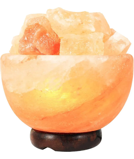 Lampara De Sal Del Himalaya Rgb Luz Multicolor Decorativa 0.7kg
