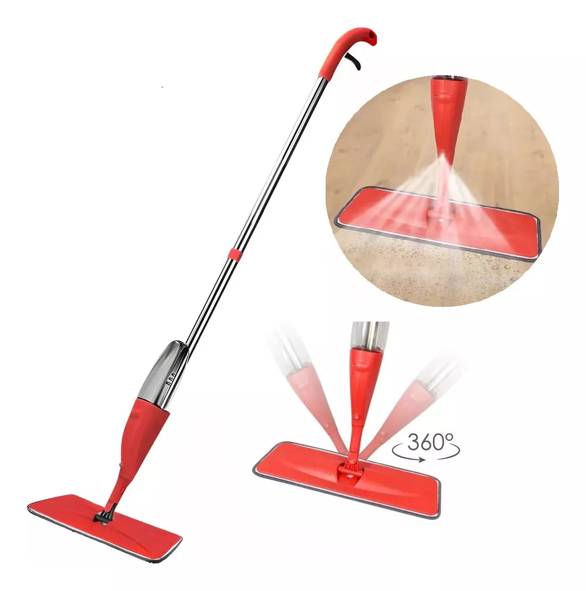 Mopa Spray Microfibra Mopa Trapeador Pisos Aseo Con Roceador