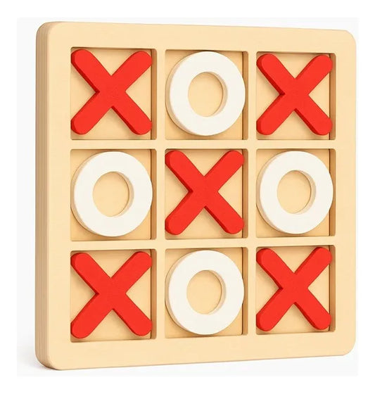 Juego De Mesa Triki Tric Tac Juego De Mesa Gato Madera 22.5cm