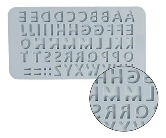 Moldes Silicona Reposteria Para Chocolates Letras Reposteria