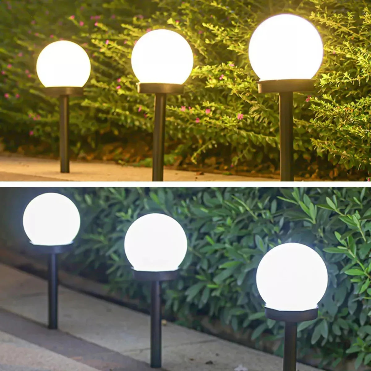 X3 Foco Jardin Solar Estaca Led Lamparas Globo Exteriores