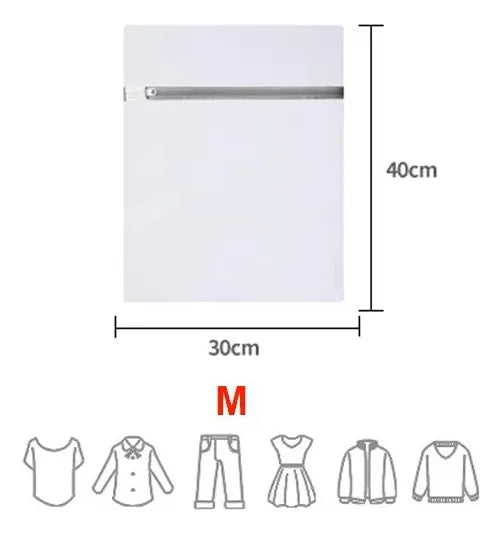 Malla Bolsa Lavado Ropa Bolsa Lavadora Ropa Delicada 40x30cm