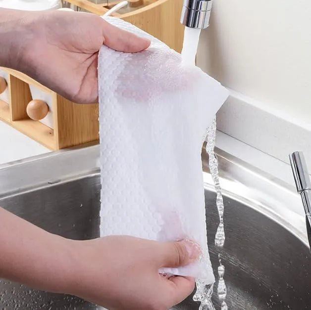 X50 Paños De Limpieza Multiuso Paño Reutilizable 25x25cm