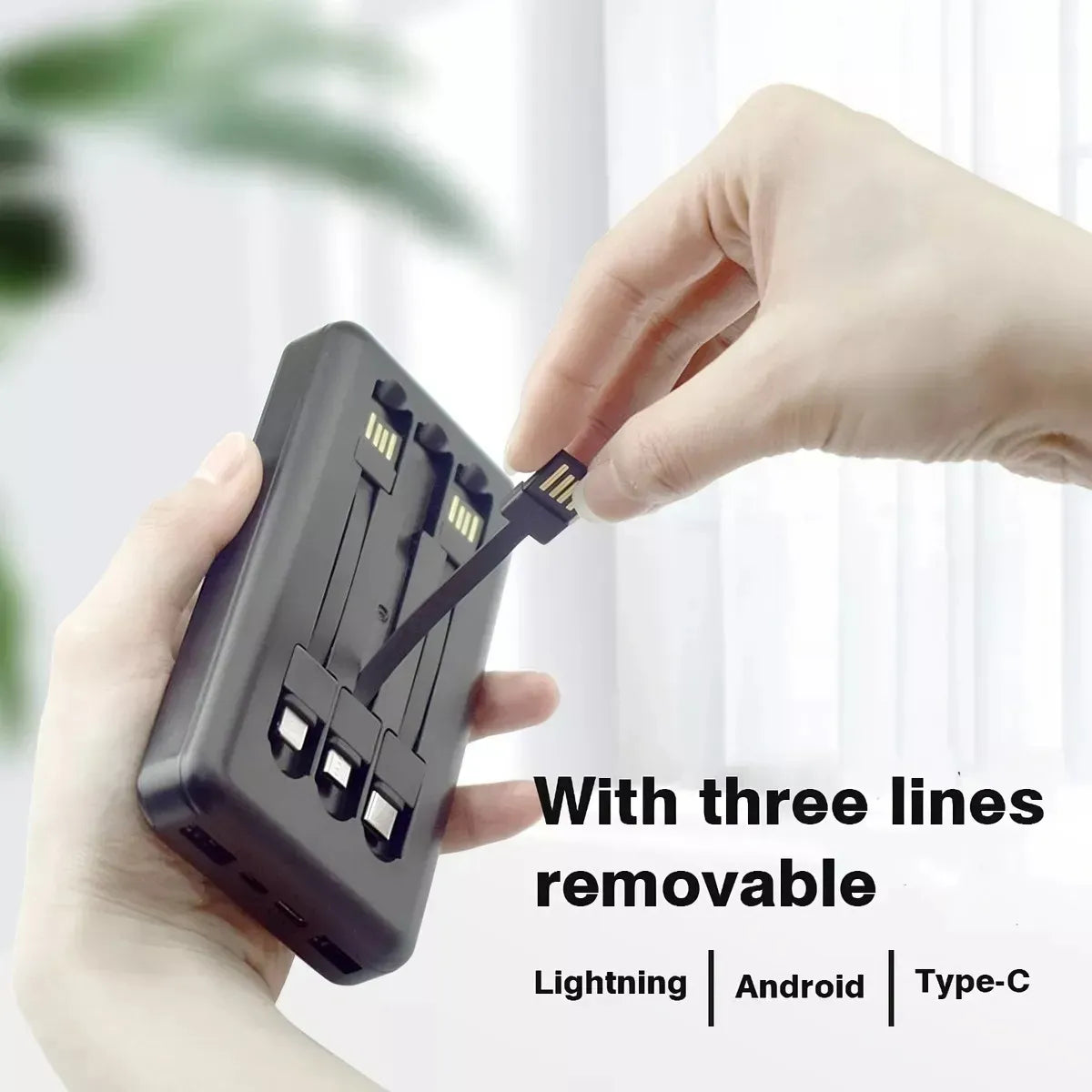 Power Bank 20000mah Cargador Portatil Usb-c - 3 Entradas