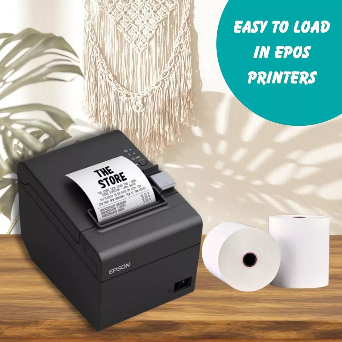 Pack 20 Rollos Papel Térmico De 80mmx80mt Boleta Color Blanco 80mts
