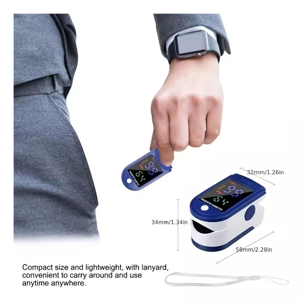 Oximetro Pulsometro Saturometro Oxigeno Oxímetro De Pulso