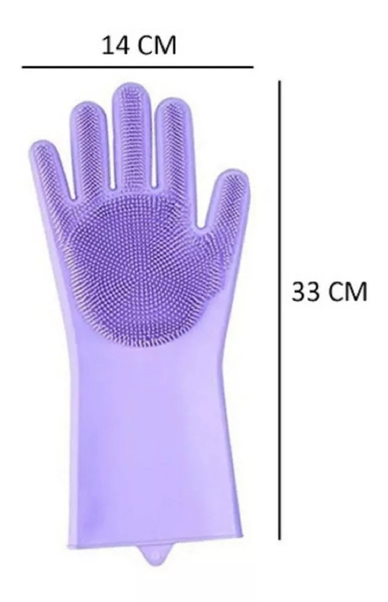 Guantes De Silicona Multiusos Mágicos Limpieza Lavar Loza
