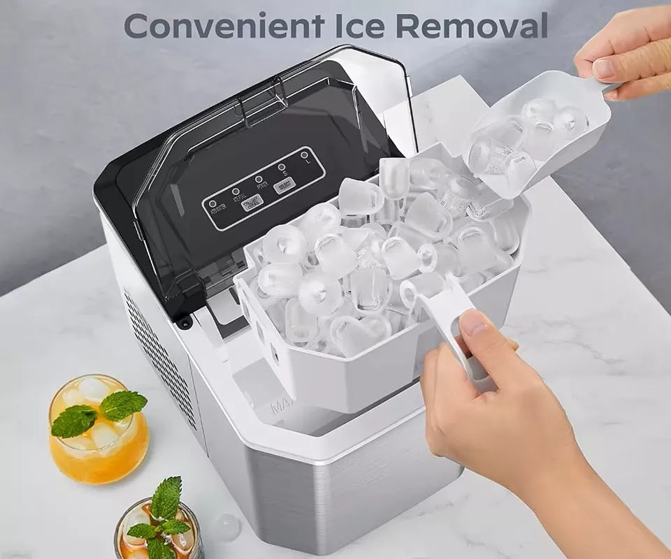 Maquina De Hielo Electrica Hielo Automatico Portatil Hielera