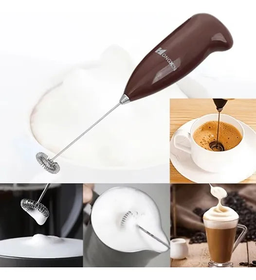 Batidor Electrico Portatil Espumador De Leche Manual Cafe