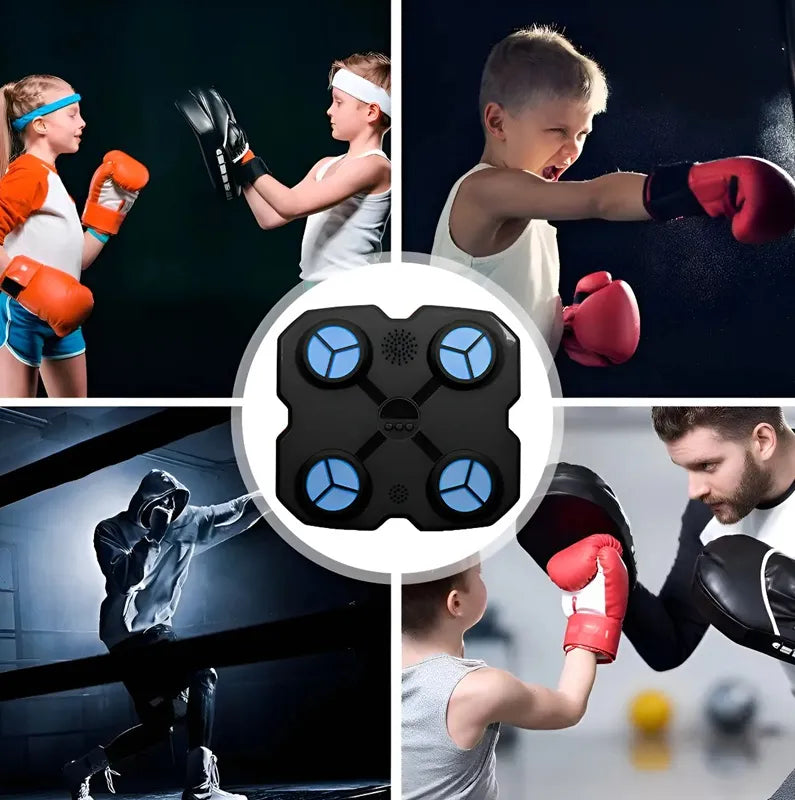 Maquina De Boxeo Inteligente Musical Luces Bluetooth Niños