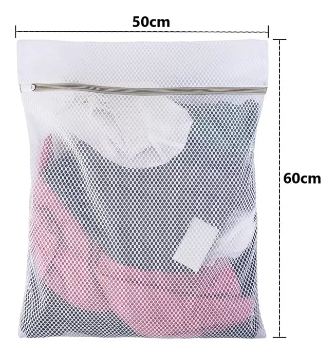 Malla Bolsa Lavado Ropa Bolsa Lavadora Ropa Delicada 50x60cm