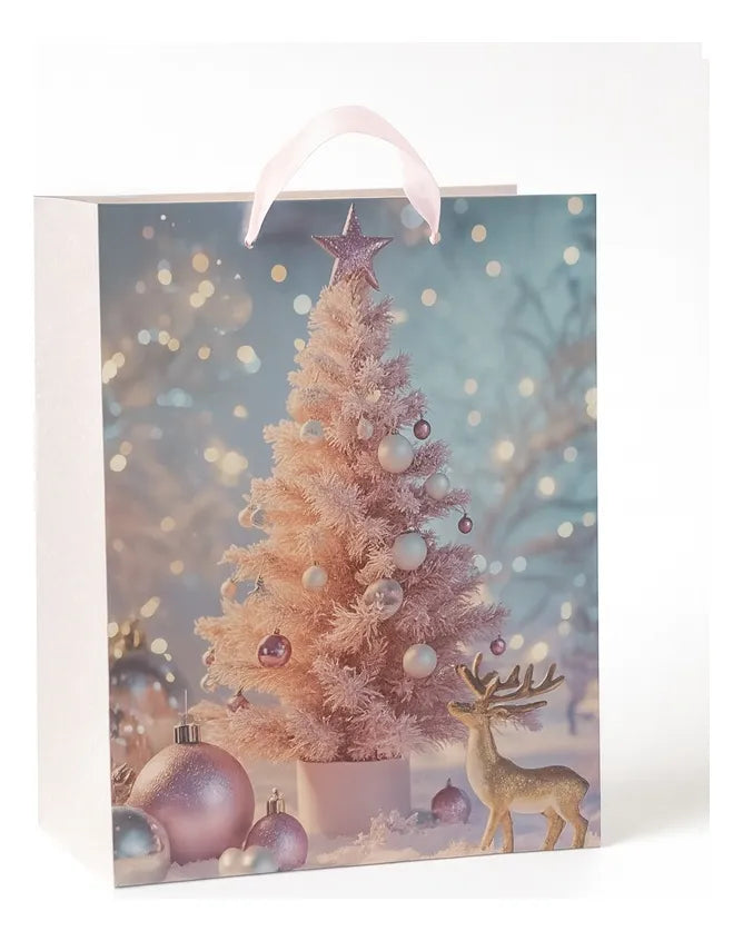 Bolsa De Regalo Navidad Bolsa Navideña 23x18x10cm Bolsa M