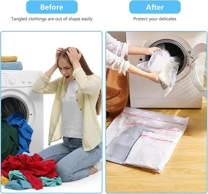 Malla Bolsa Lavado Ropa Bolsa Lavadora Ropa Delicada 40x30cm