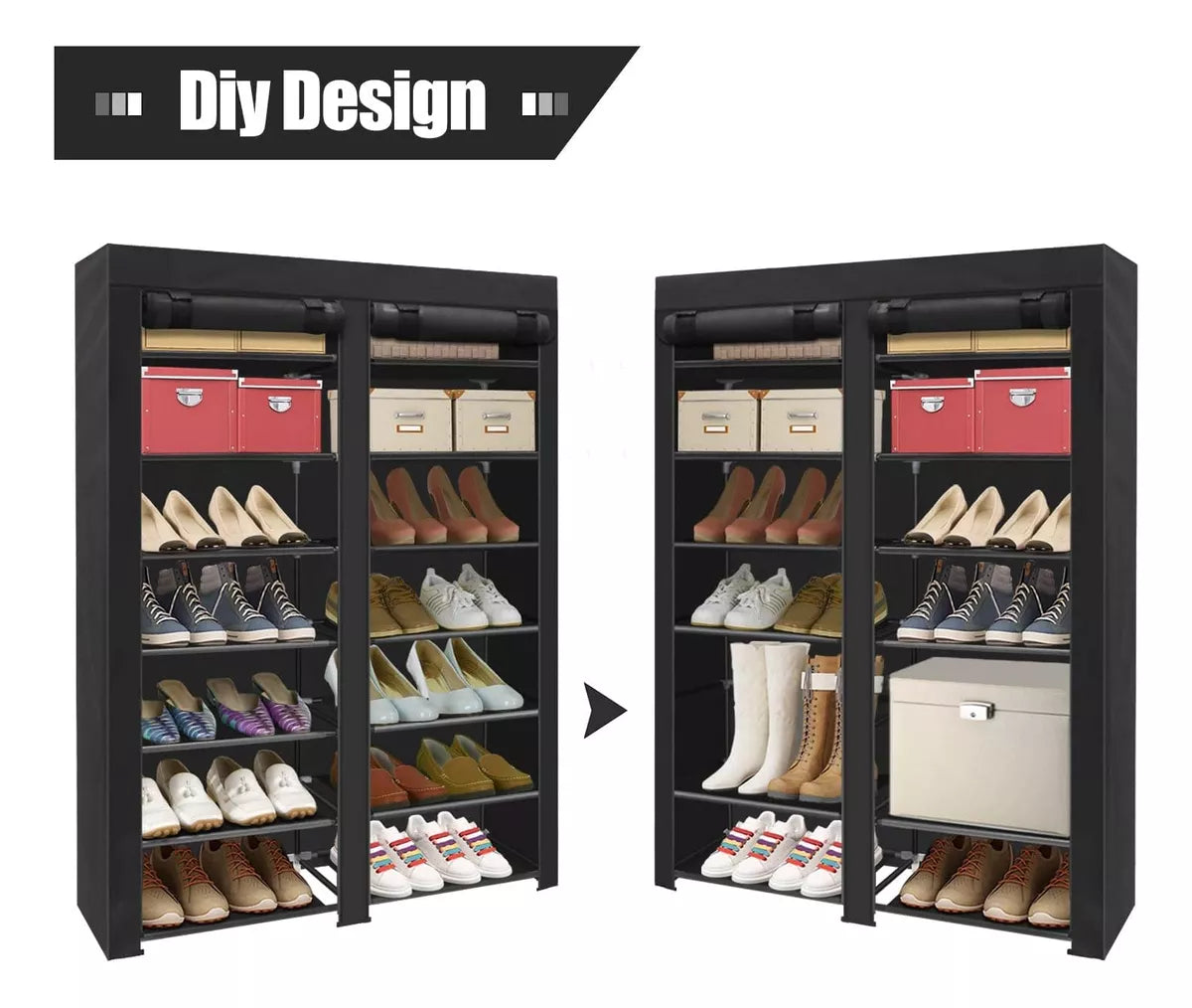 Zapatero Closet Zapatera Mueble Zapatos Organizador 24 Pares